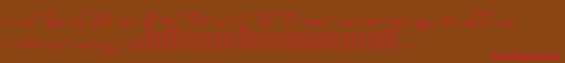 silverstar Font – Red Fonts on Brown Background