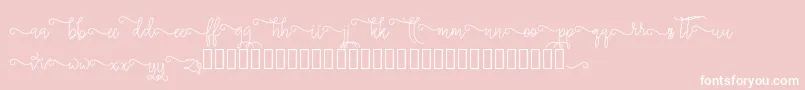 silverstar-Schriftart – Weiße Schriften auf rosa Hintergrund