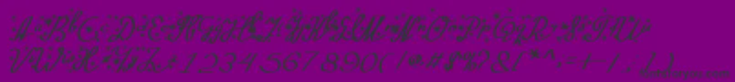 Silvester Font – Black Fonts on Purple Background