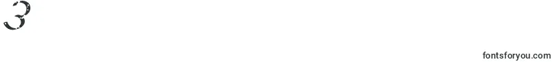 Silvestero-Schriftart – Schriften für die Ziffer 3