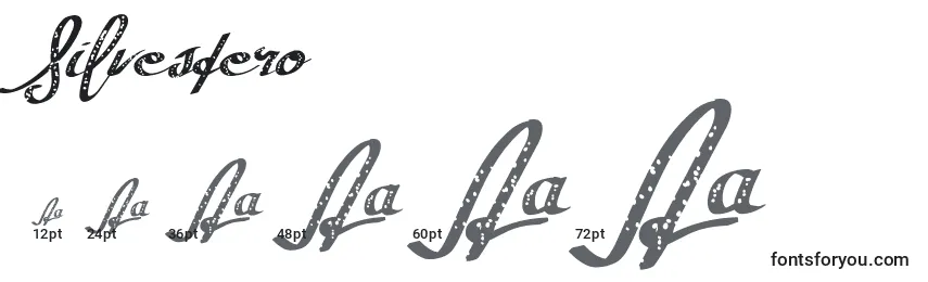 Silvestero Font Sizes