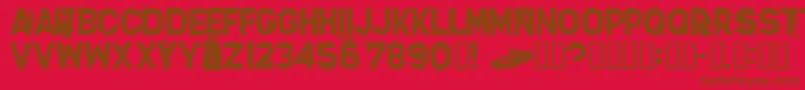 SILVS    Font – Brown Fonts on Red Background