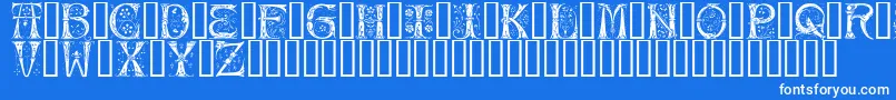 silvus   Font – White Fonts on Blue Background