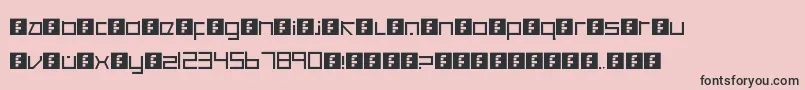 Шрифт CancranacancarnacaReduxSans – чёрные шрифты на розовом фоне