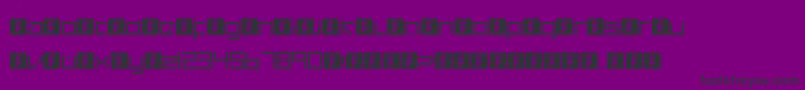 CancranacancarnacaReduxSans Font – Black Fonts on Purple Background