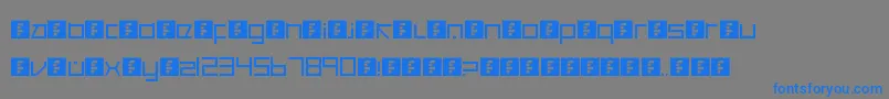 CancranacancarnacaReduxSans Font – Blue Fonts on Gray Background