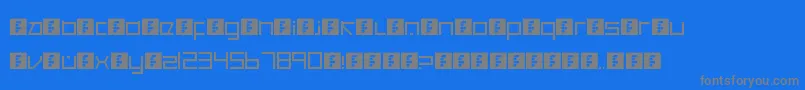CancranacancarnacaReduxSans Font – Gray Fonts on Blue Background