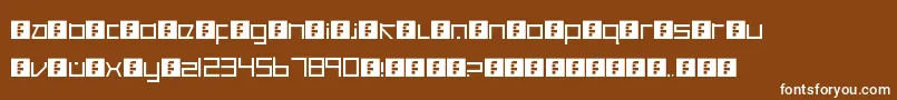 CancranacancarnacaReduxSansフォントについての詳細 フォントCancranacancarnacaReduxSans – 茶色の背景に白い文字