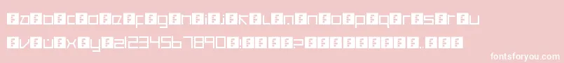 CancranacancarnacaReduxSans Font – White Fonts on Pink Background