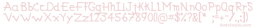 Simallos Font – Pink Fonts on White Background