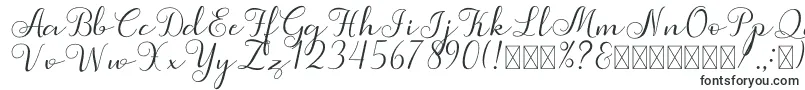 Simphony-fontti – Kalligrafiafontit