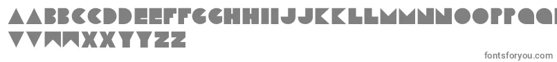 フォントSimplaformDEMO – 白い背景に灰色の文字