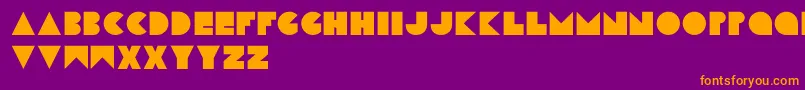 Шрифт SimplaformDEMO – оранжевые шрифты на фиолетовом фоне