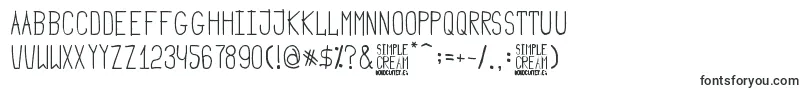 Simple Cream Font – Fonts for Windows