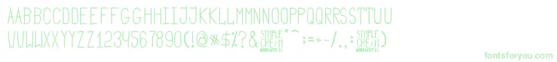 Simple Cream Font – Green Fonts