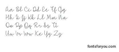 Simple Signature  -fontti