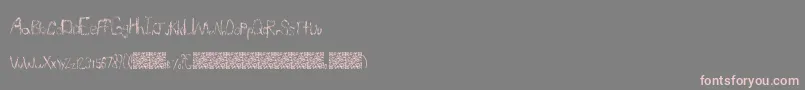 fuente SimpleLucky – Fuentes Rosadas Sobre Fondo Gris