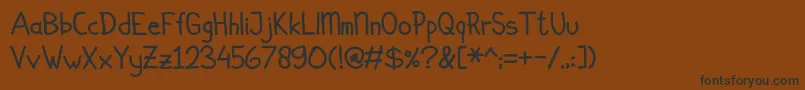 Simplicito Font – Black Fonts on Brown Background