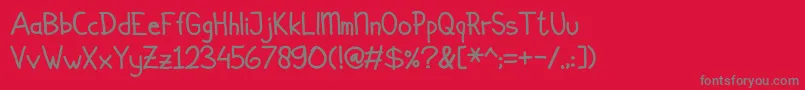 Simplicito Font – Gray Fonts on Red Background