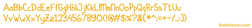 Simplicito-Schriftart – Orangefarbene Schriften