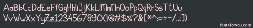 Simplicito Font – Pink Fonts on Black Background