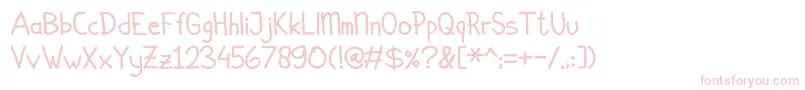 Simplicito Font – Pink Fonts on White Background
