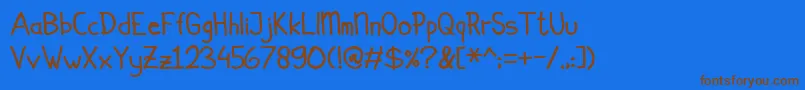 Подробнее о шрифте Simplicito Шрифт Simplicito – коричневые шрифты на синем фоне