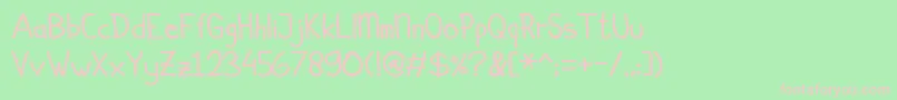 Simplicito Font – Pink Fonts on Green Background