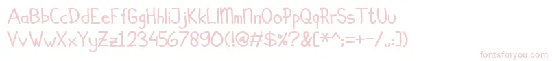 Simplicito Font – Pink Fonts on White Background