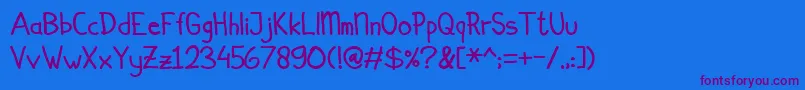 Шрифт Simplicito – фиолетовые шрифты на синем фоне