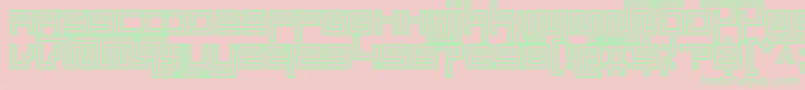 Шрифт simplicity extend hollow – зелёные шрифты на розовом фоне