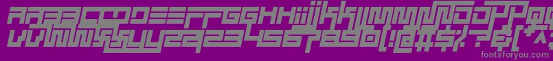 Czcionka simplicity extend italic – szare czcionki na fioletowym tle