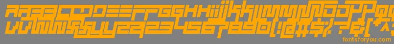 simplicity extend italic-fontti – oranssit fontit harmaalla taustalla