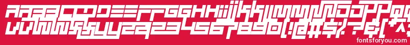 simplicity extend italic Font – White Fonts on Red Background