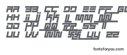 Überblick über die Schriftart Simplicity extend italic