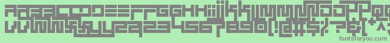 simplicity extend regular Font – Gray Fonts on Green Background