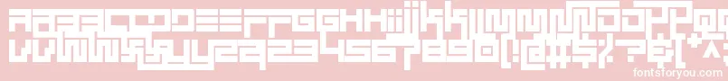 simplicity extend regular Font – White Fonts on Pink Background