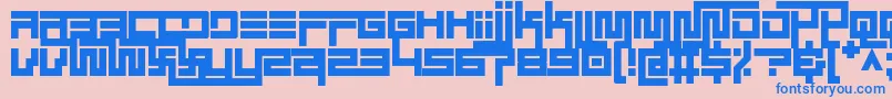 Шрифт simplicity extend regular – синие шрифты на розовом фоне