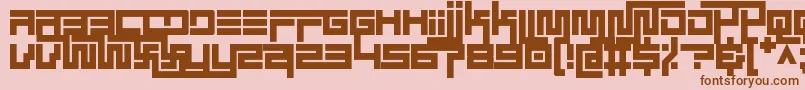 Police simplicity extend regular – polices brunes sur fond rose