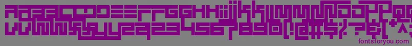 Шрифт simplicity extend regular – фиолетовые шрифты на сером фоне