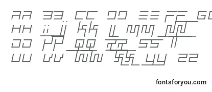 Überblick über die Schriftart Simplicity extend thin italic
