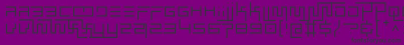 simplicity extend thin Font – Black Fonts on Purple Background
