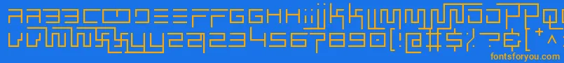 More about simplicity extend thin Font simplicity extend thin Font – Orange Fonts on Blue Background