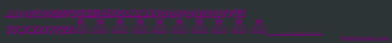 Шрифт SIMPLICITY SHADOW PERSONAL USE – фиолетовые шрифты на чёрном фоне