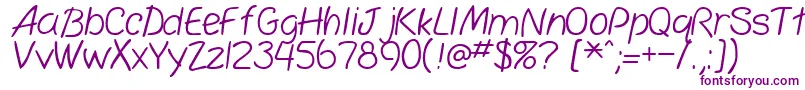 simplicity-fontti – violetit fontit