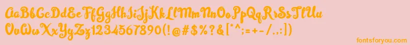 More about Simplisicky Fill Font Simplisicky Fill Font – Orange Fonts on Pink Background