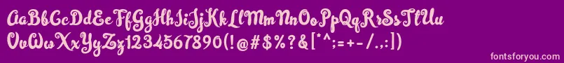 More about Simplisicky Fill Font Simplisicky Fill Font – Pink Fonts on Purple Background