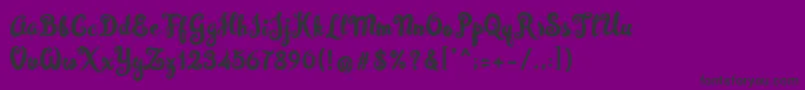 Simplisicky Fill Font – Black Fonts on Purple Background