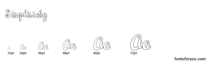 Simplisicky Font Sizes