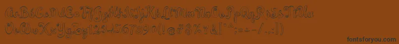 Simplisicky Font – Black Fonts on Brown Background